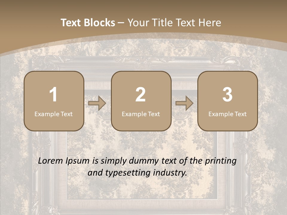 Burnt Engraved Pattern PowerPoint Template