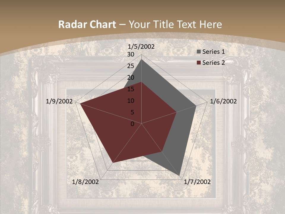 Burnt Engraved Pattern PowerPoint Template
