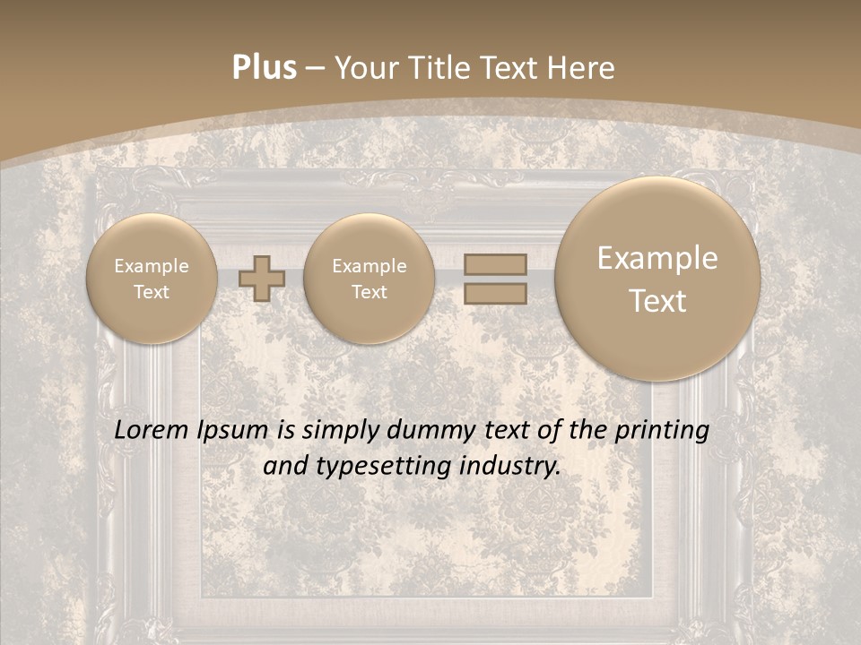 Burnt Engraved Pattern PowerPoint Template