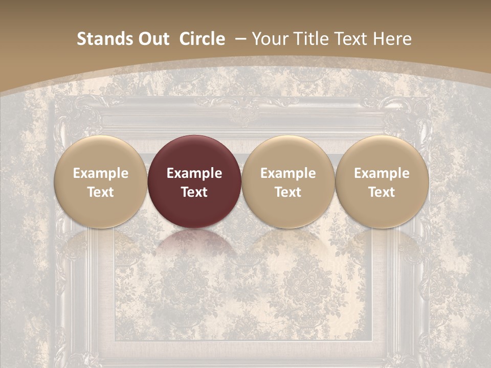 Burnt Engraved Pattern PowerPoint Template