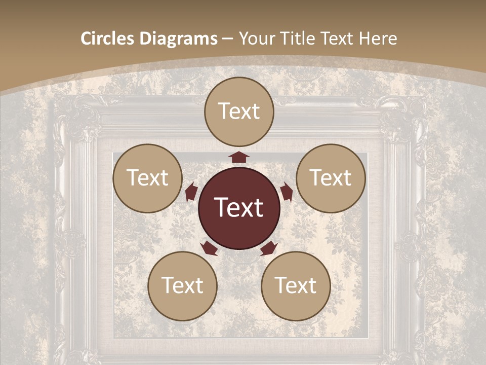 Burnt Engraved Pattern PowerPoint Template