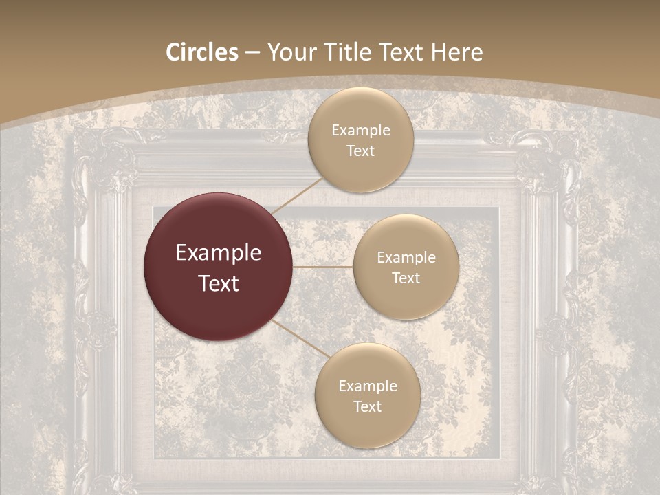 Burnt Engraved Pattern PowerPoint Template