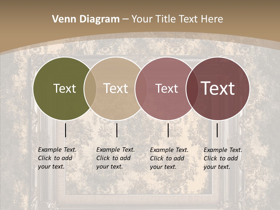 Burnt Engraved Pattern PowerPoint Template