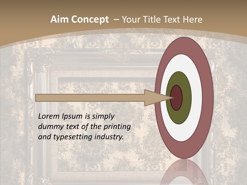 Burnt Engraved Pattern PowerPoint Template