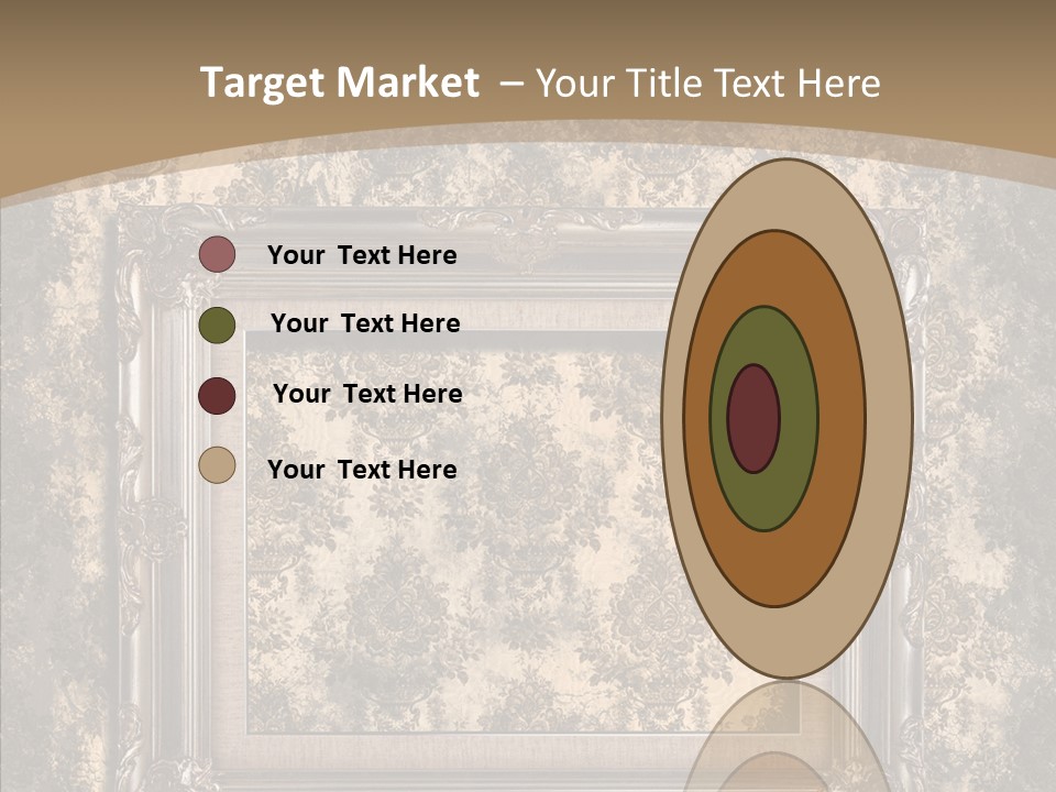 Burnt Engraved Pattern PowerPoint Template