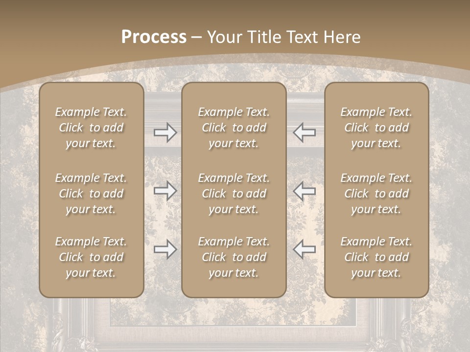Burnt Engraved Pattern PowerPoint Template