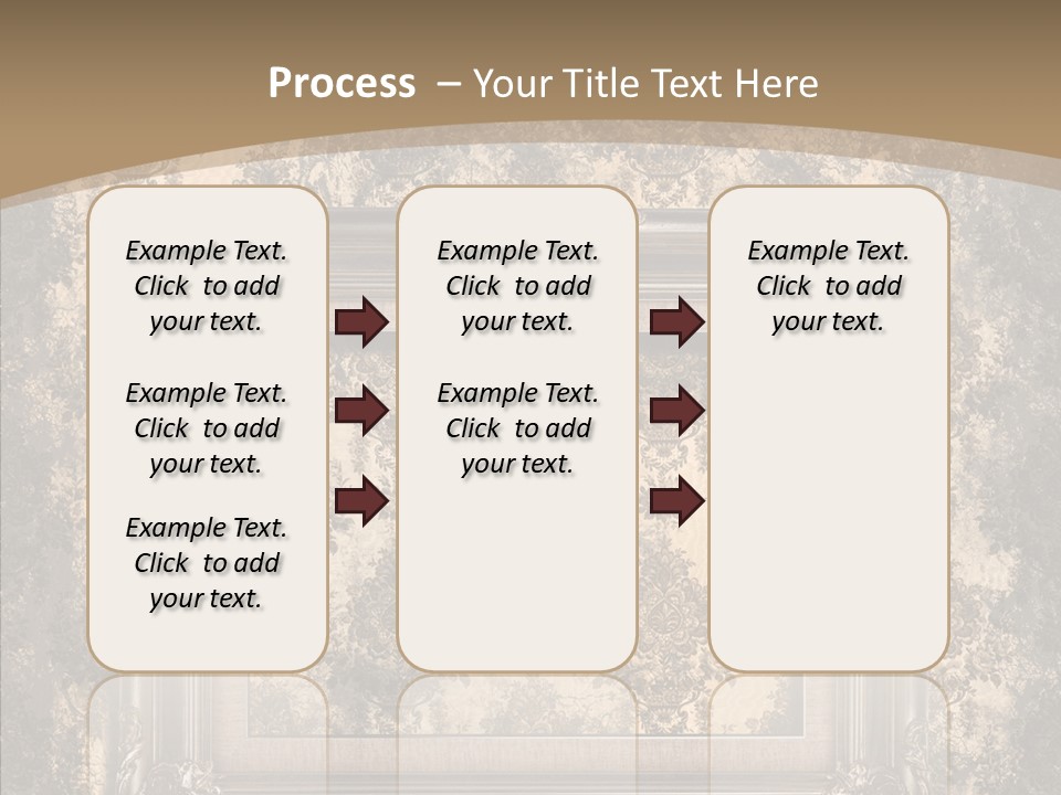Burnt Engraved Pattern PowerPoint Template