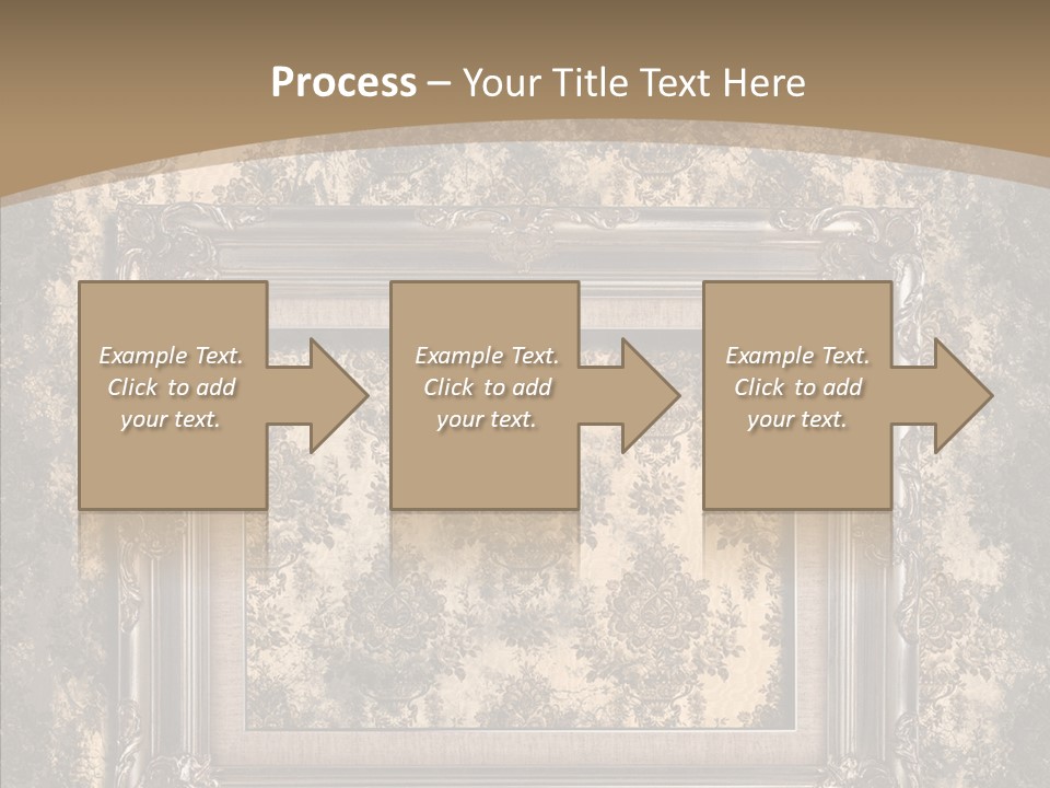 Burnt Engraved Pattern PowerPoint Template