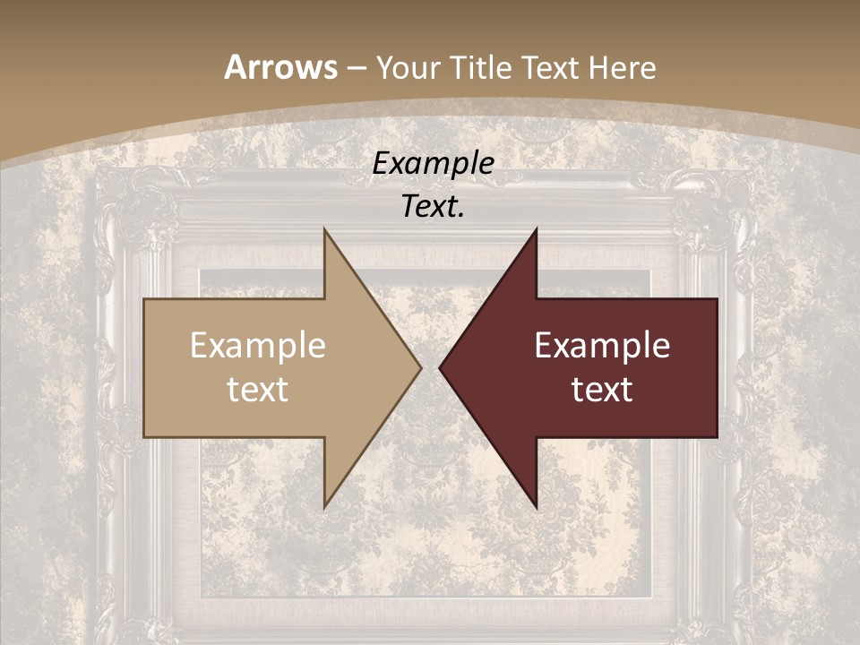 Burnt Engraved Pattern PowerPoint Template