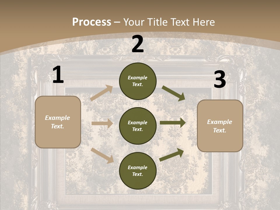 Burnt Engraved Pattern PowerPoint Template