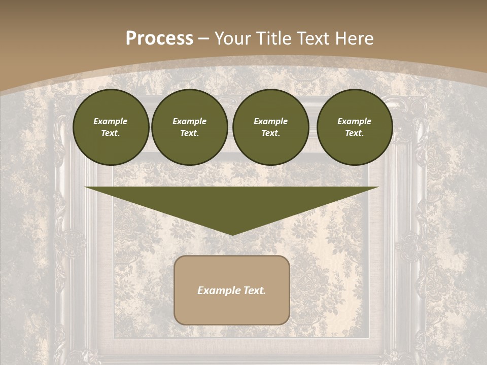 Burnt Engraved Pattern PowerPoint Template