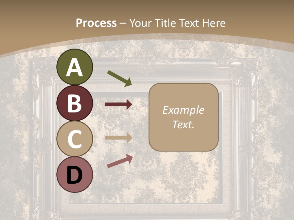 Burnt Engraved Pattern PowerPoint Template