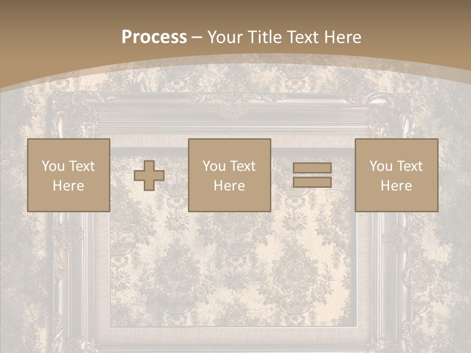 Burnt Engraved Pattern PowerPoint Template