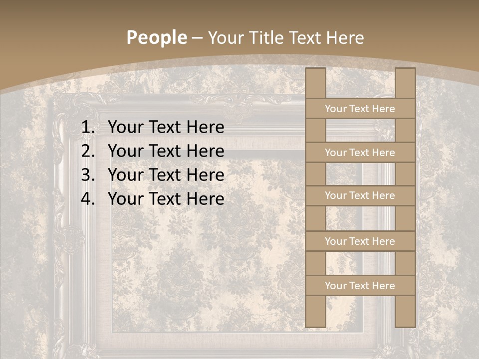 Burnt Engraved Pattern PowerPoint Template