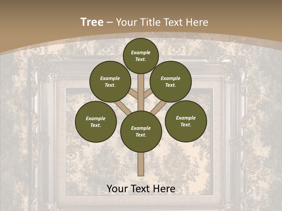 Burnt Engraved Pattern PowerPoint Template