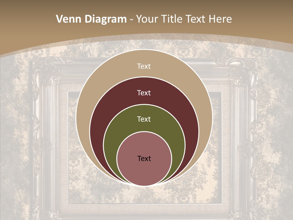 Burnt Engraved Pattern PowerPoint Template