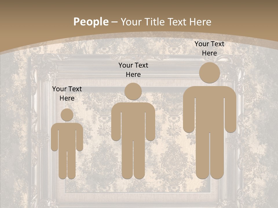 Burnt Engraved Pattern PowerPoint Template