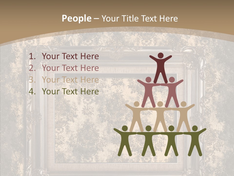 Burnt Engraved Pattern PowerPoint Template