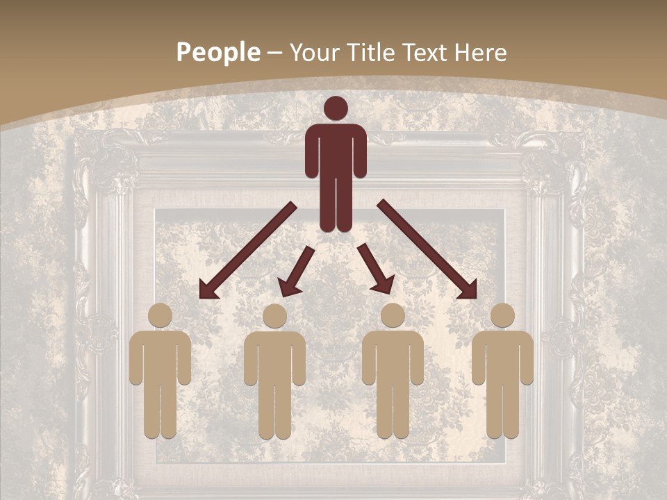 Burnt Engraved Pattern PowerPoint Template