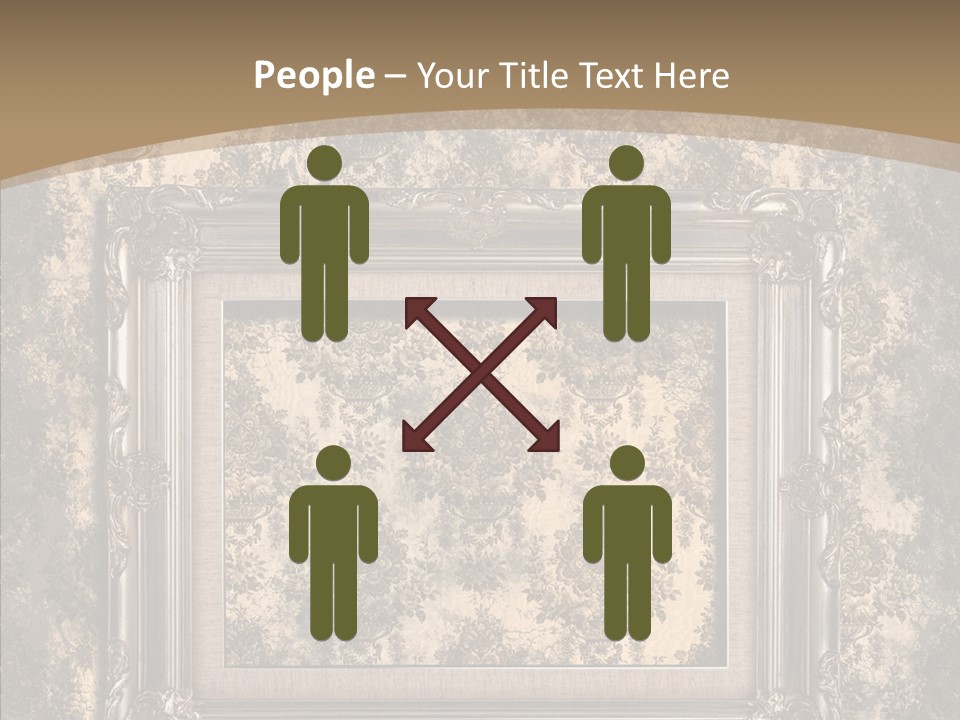 Burnt Engraved Pattern PowerPoint Template