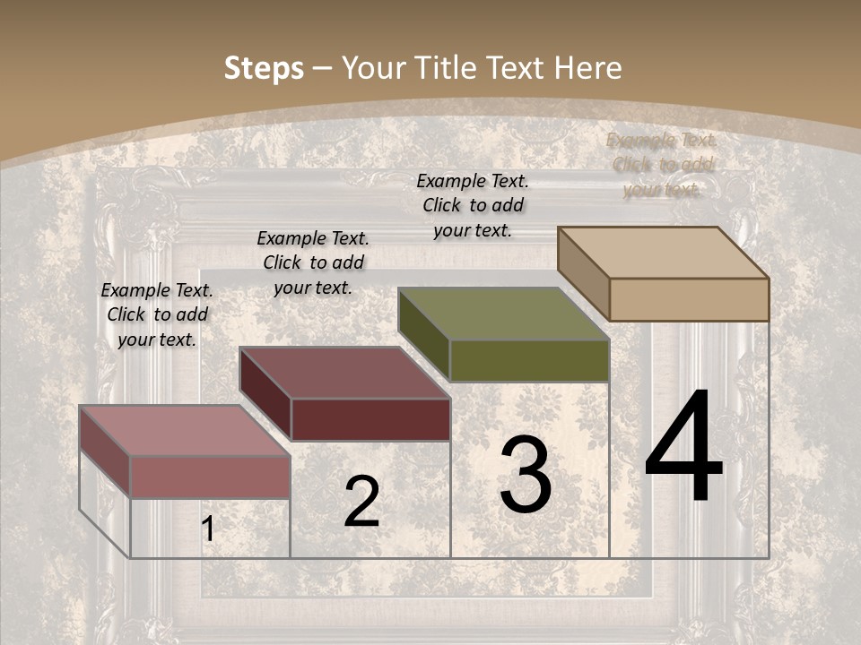 Burnt Engraved Pattern PowerPoint Template