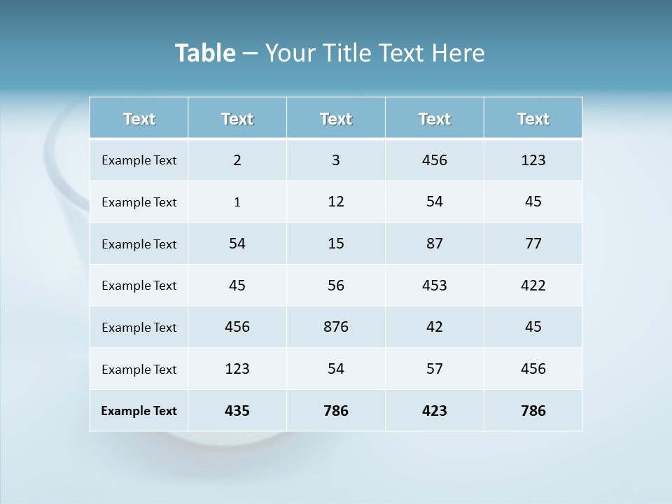 Dairy Pour Calcium PowerPoint Template