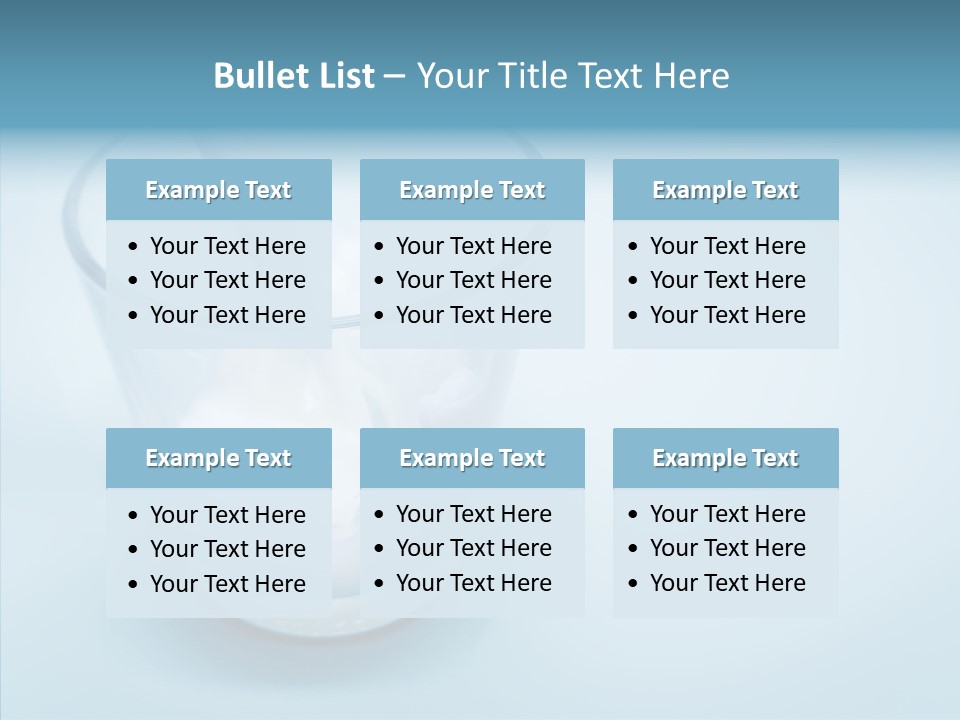 Dairy Pour Calcium PowerPoint Template