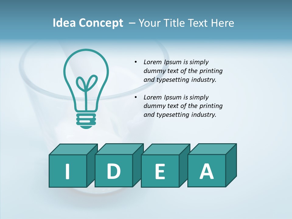 Dairy Pour Calcium PowerPoint Template