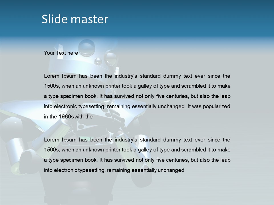 Art Closeup Headshot PowerPoint Template