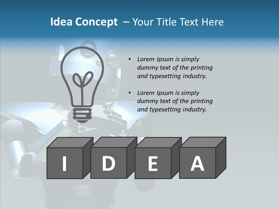 Art Closeup Headshot PowerPoint Template