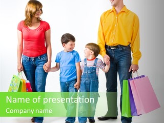 Parents People Caucasian PowerPoint Template