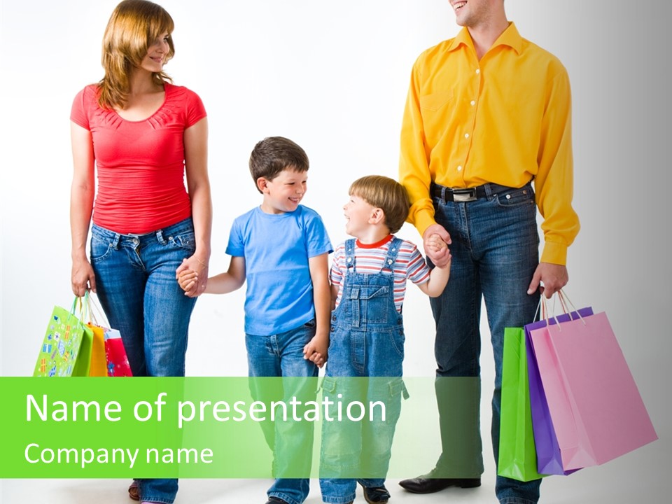 Parents People Caucasian PowerPoint Template