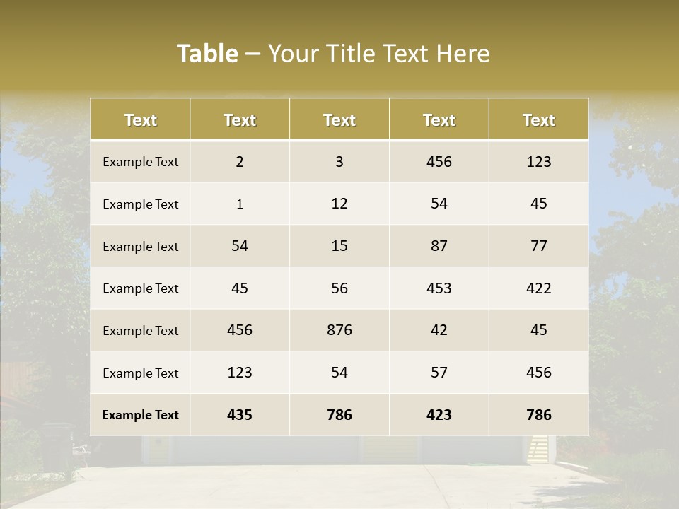 Bushes Retreat Summer PowerPoint Template