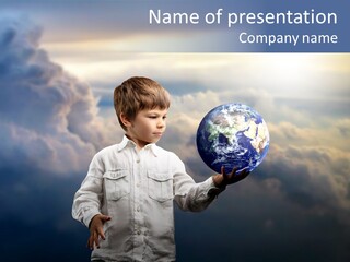 Travel Little Learn PowerPoint Template