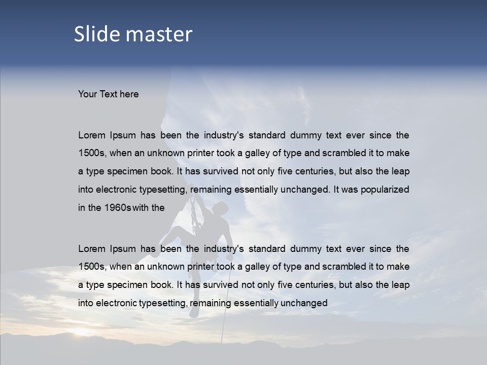 Rappel Stranded Lower PowerPoint Template