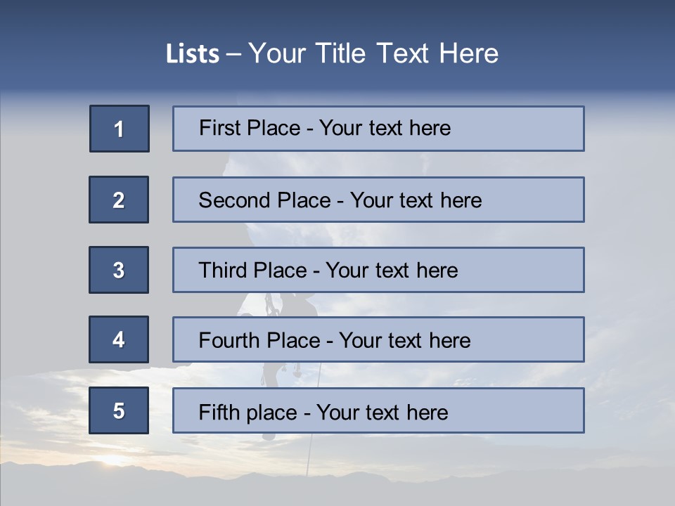 Rappel Stranded Lower PowerPoint Template