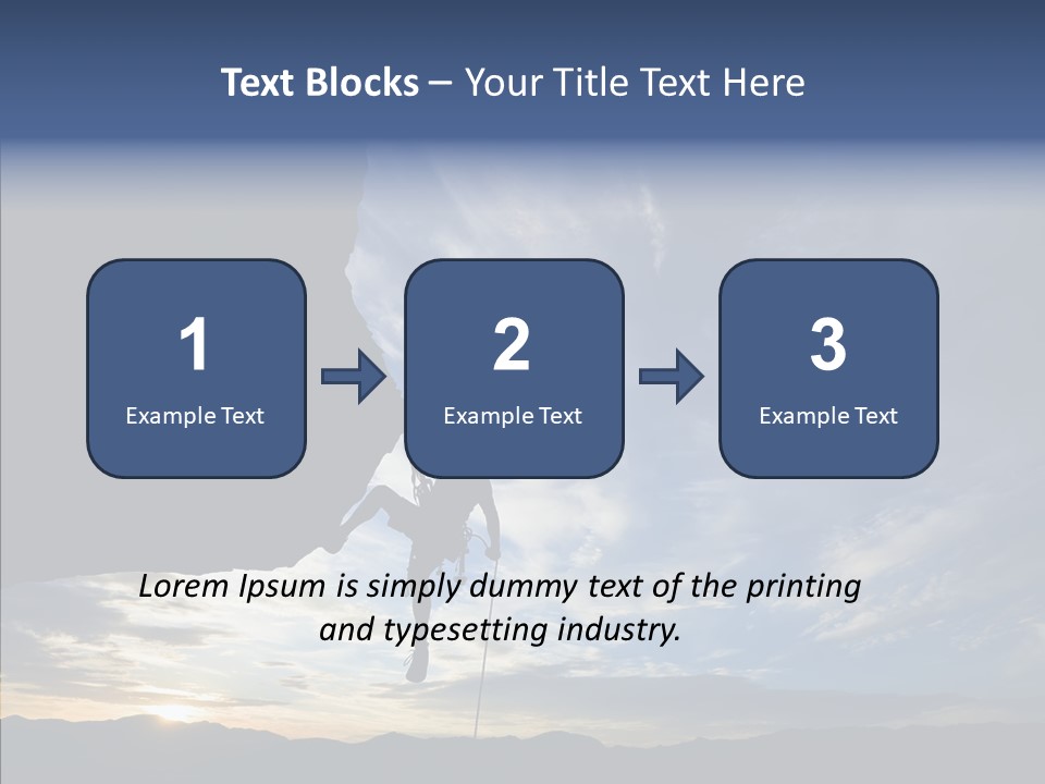 Rappel Stranded Lower PowerPoint Template