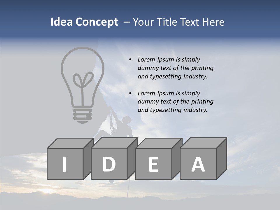 Rappel Stranded Lower PowerPoint Template