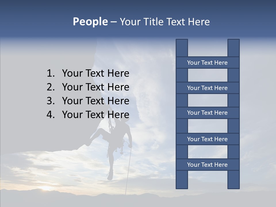 Rappel Stranded Lower PowerPoint Template