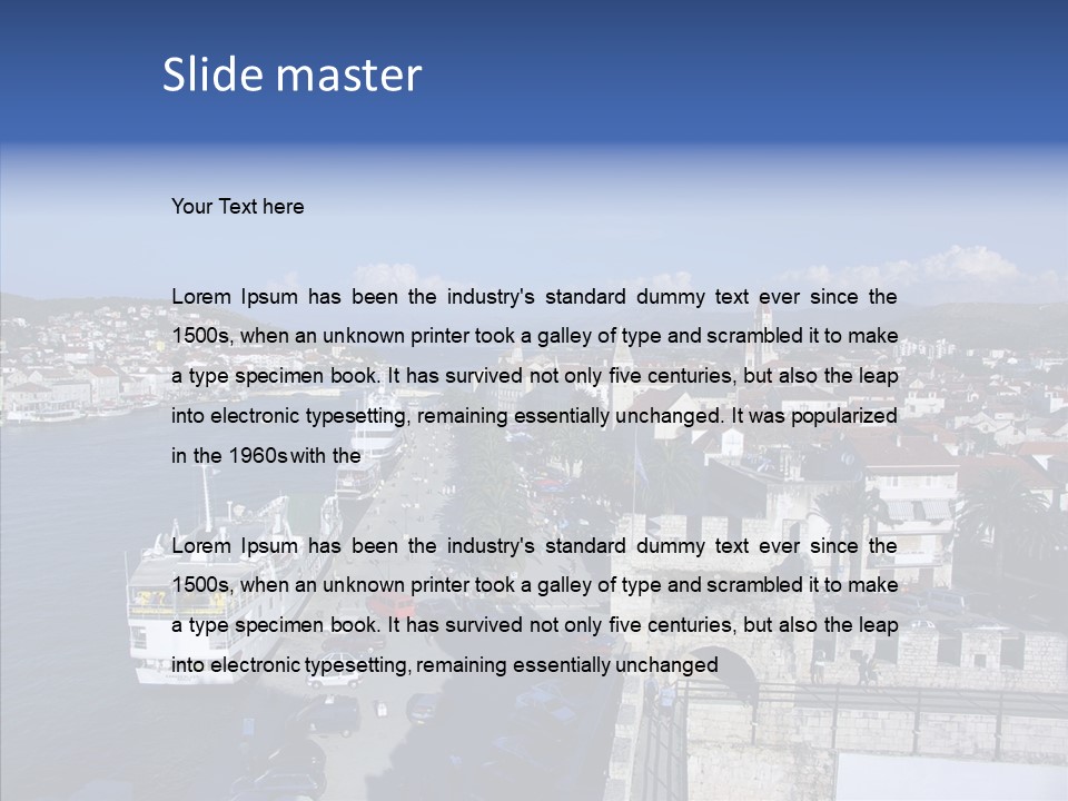 Adriatic Medieval Town PowerPoint Template