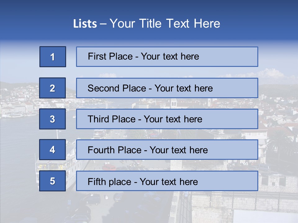 Adriatic Medieval Town PowerPoint Template