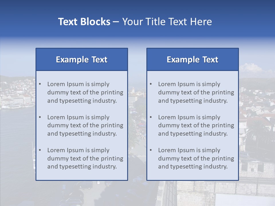 Adriatic Medieval Town PowerPoint Template