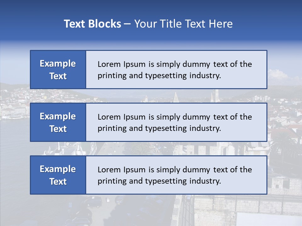 Adriatic Medieval Town PowerPoint Template