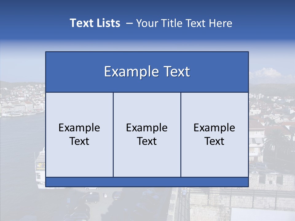 Adriatic Medieval Town PowerPoint Template