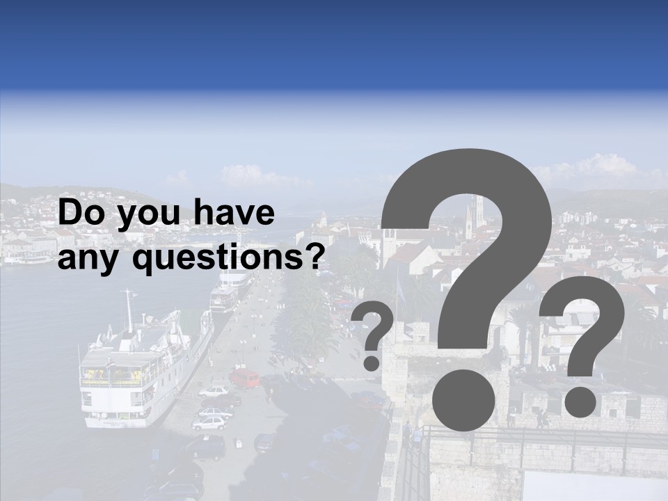 Adriatic Medieval Town PowerPoint Template