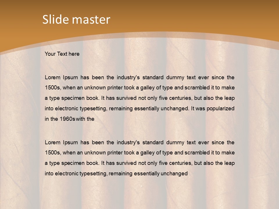 Objects Cigar Lung PowerPoint Template