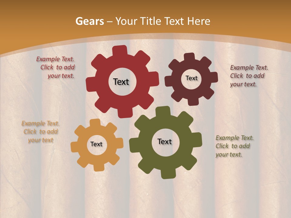 Objects Cigar Lung PowerPoint Template