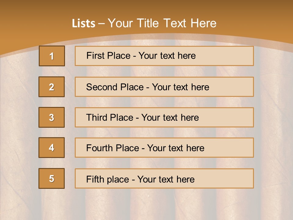 Objects Cigar Lung PowerPoint Template