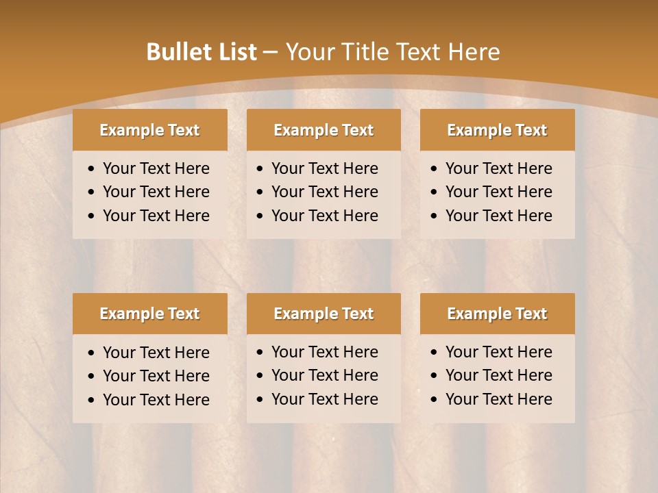 Objects Cigar Lung PowerPoint Template