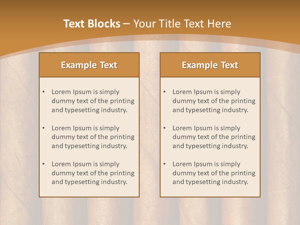 Objects Cigar Lung PowerPoint Template